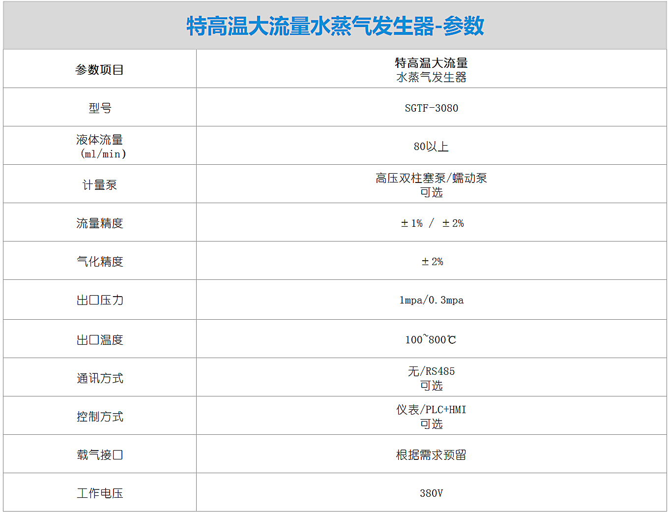 特高温大流量水蒸气发生器-参数.png