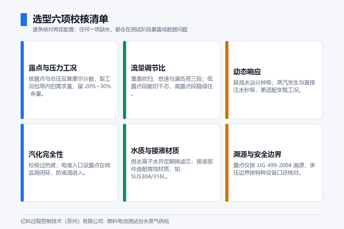 图 5 选型六项校核清单,逐条核对再定配置 图 5 选型六项校核清单,逐条核对再定配置
